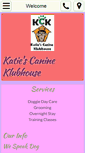 Mobile Screenshot of katiescanineklubhouse.com